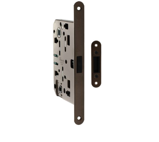 Magnetic Bathroom Lock 60mm Backset Satin Chrome