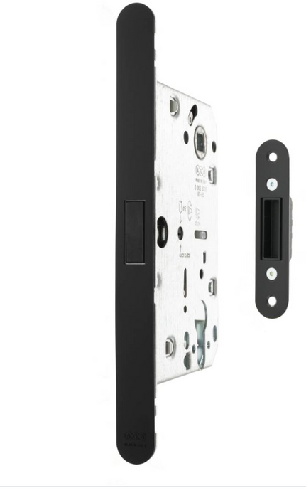 Magnetic Bathroom Lock 60mm Backset Satin Chrome