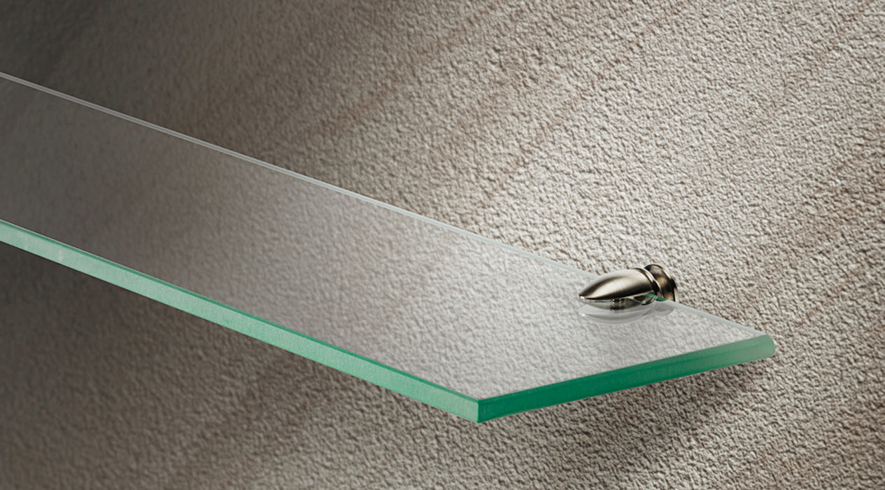 Shelf Support, Clamp Design, Screw Fixing, for 5-7 mm Glass and Wood Thickness
