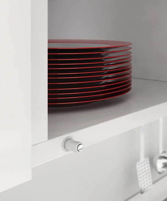 Hafele 356.12.505 K Push Tech Concealed Long Push Catch With Magnet Grey