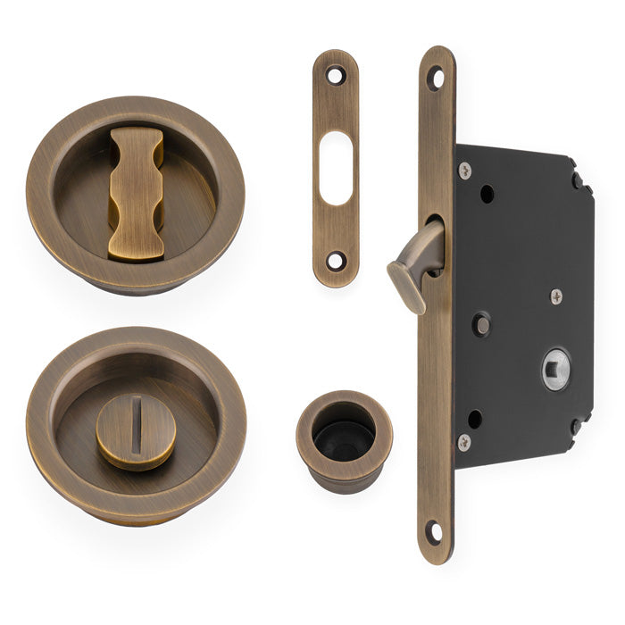 Alexander & Wilks - Sliding Door Lock Set - Radius