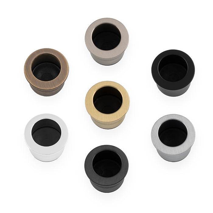 AW Sliding Door Finger Edge Pull Round - 29mm