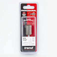 Trend 4/5 x 1/4" TC 19mm Diameter x 25mm Two Flute Router Cutter