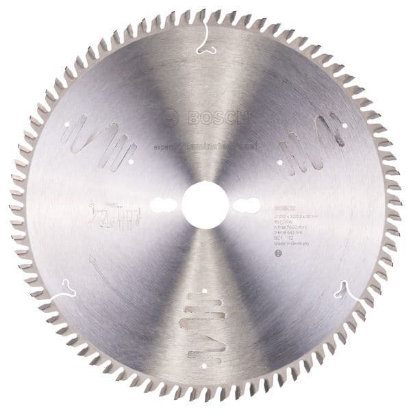 Bosch Expert 250 x 30 x 3,2 mm 80  Teeth Laminated Panel Circular Saw Blade