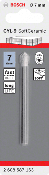 Bosch  Tile drill bit CYL-9 Ceramic 7x80mm