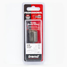Trend 4/6 x 1/4" TC 20mm Diameter x 25mm Two Flute Router Cutter