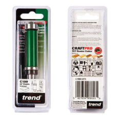 Trend Craft C199 19.1mm Dia x 50mm Double Guided Trimmer 1/2" Shank