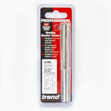 Trend 3/85 x 1/2" TC 12.7mm Diameter x 63mm Two Flute Router Cutter