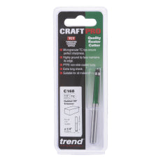 Trend Craft C168 x1/4" TC 6.35x25.4mm Guided Trimmer Bit