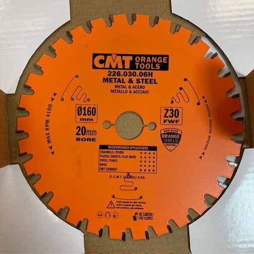 CMT Metal & Steel Blade 160×2.0/1.6×20 Z30 FWF