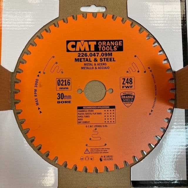 CMT Metal & Steel Blade 216×2.2/1.8×30 Z48 FWF