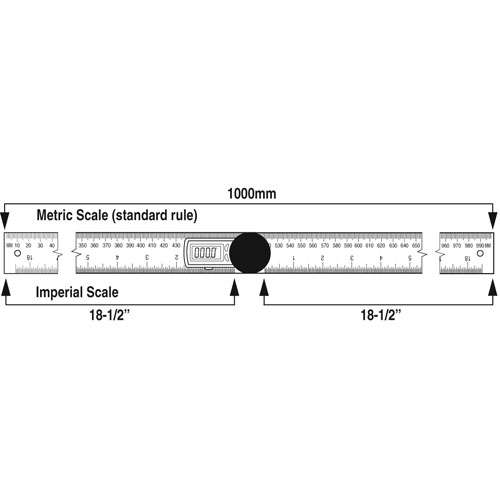Trend DAR/500 Digital Angle Rule 500mm