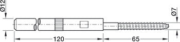 Concealed Shelf Support, for Installation into Masonry Walls