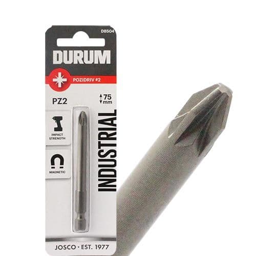 Durum PZ2 Industrial Magnetic Long Driver Bits - 3 sizes