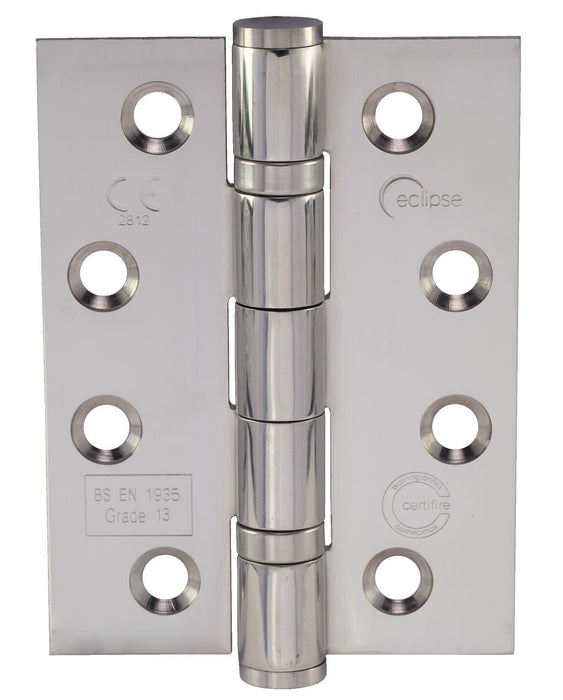 Eclipse 102x76mm Grade 13 Stainless Steel Ball Bearing Hinge