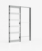 Ermetika EvoKit White Framed Pocket Door System - 100mm Wall Thickness