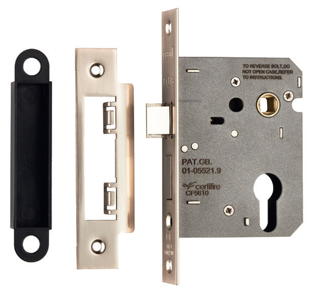 Easi-T Economy 76mm Euro Profile Sashlock Satin Nickel