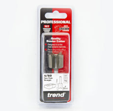 Trend 4/60 x 1/4" TC 22mm Diameter x 19mm Two Flute Cutter