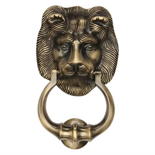 Heritage Brass 107mm Lion Knocker