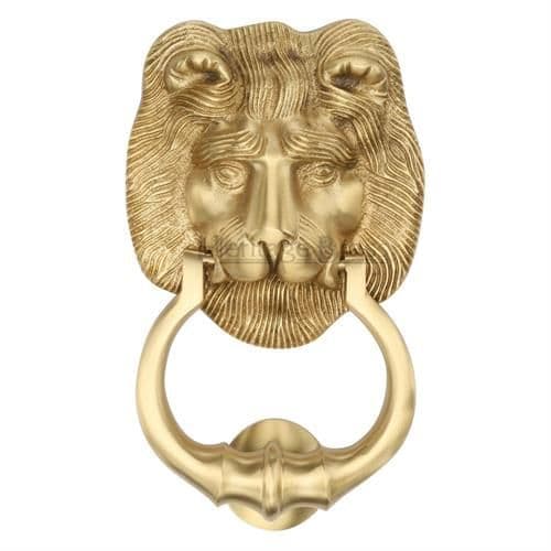 Heritage Brass 107mm Lion Knocker