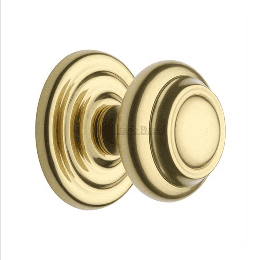 Heritage Brass Centre Door Knob Round Design 3 1/2"