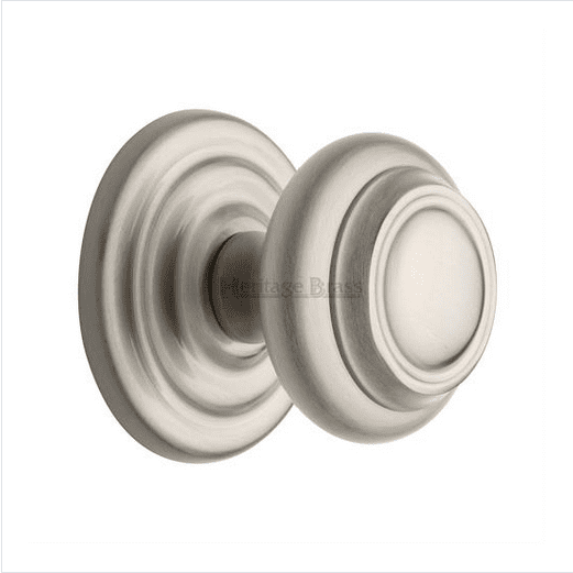 Heritage Brass Centre Door Knob Round Design 3 1/2"