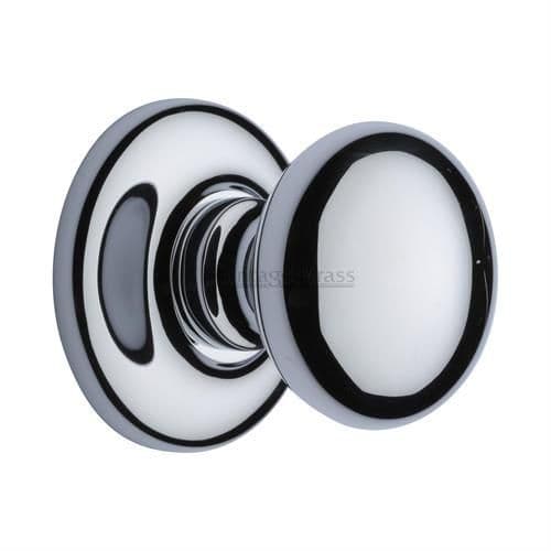 Heritage Brass Centre Door Knob Round Design 3"