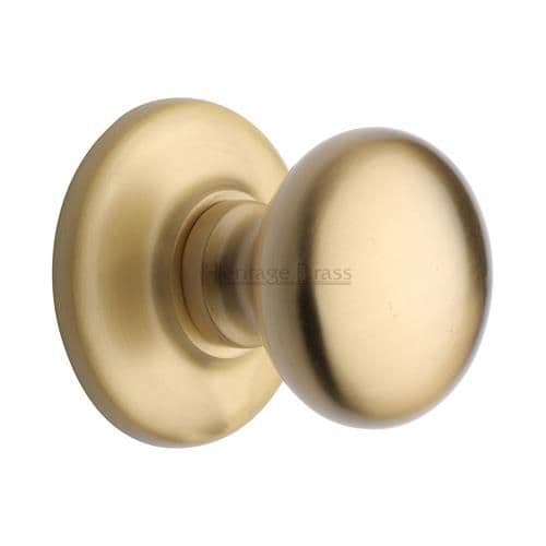 Heritage Brass Centre Door Knob Round Design 3"