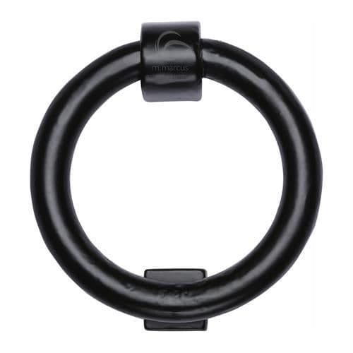 Heritage Brass Iron Ring Door Knocker Matt Black