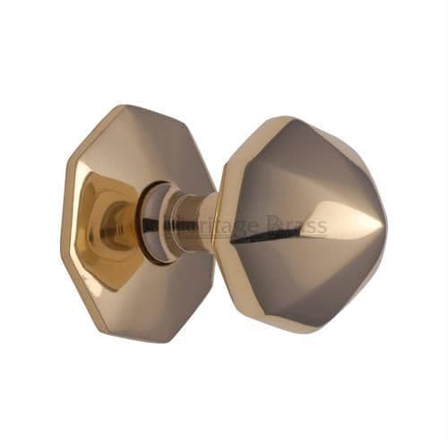 Heritage Brass Octagon Centre Door Knob 2 1/2"