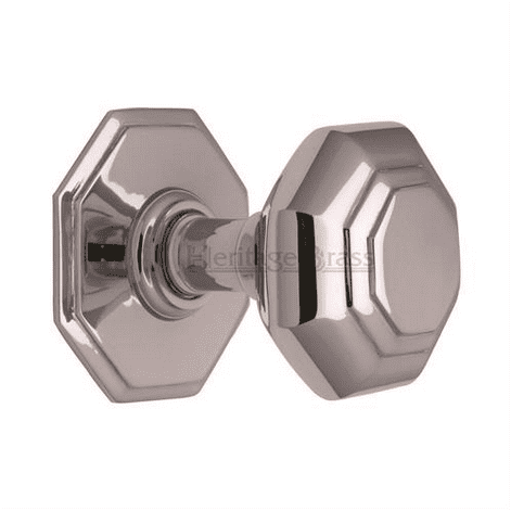 Heritage Brass Octagon Centre Door Knob 3"
