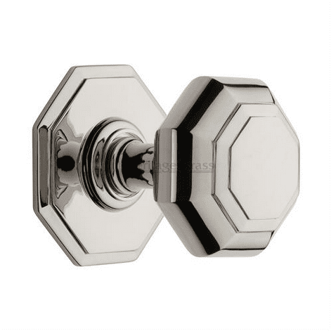 Heritage Brass Octagon Centre Door Knob 3"