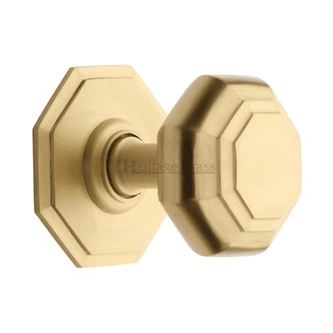 Heritage Brass Octagon Centre Door Knob 3"