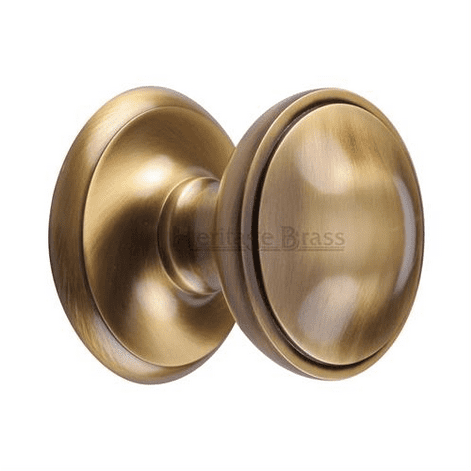 Heritage Brass Round Centre Door Knob 3"