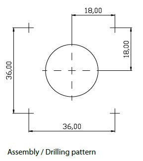 Kaba 85-360010-NI Qplus 1075 - Latch 25mm Long Quattro Plus Nickel Plated