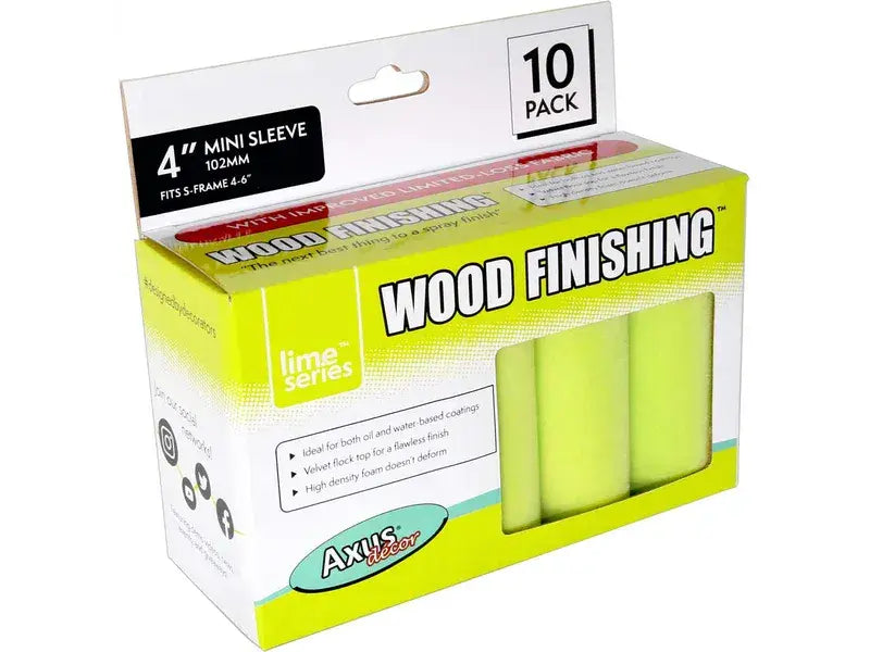 Lime Wood Finishing Roller Sleeve (pack of 10) 100mm (4")