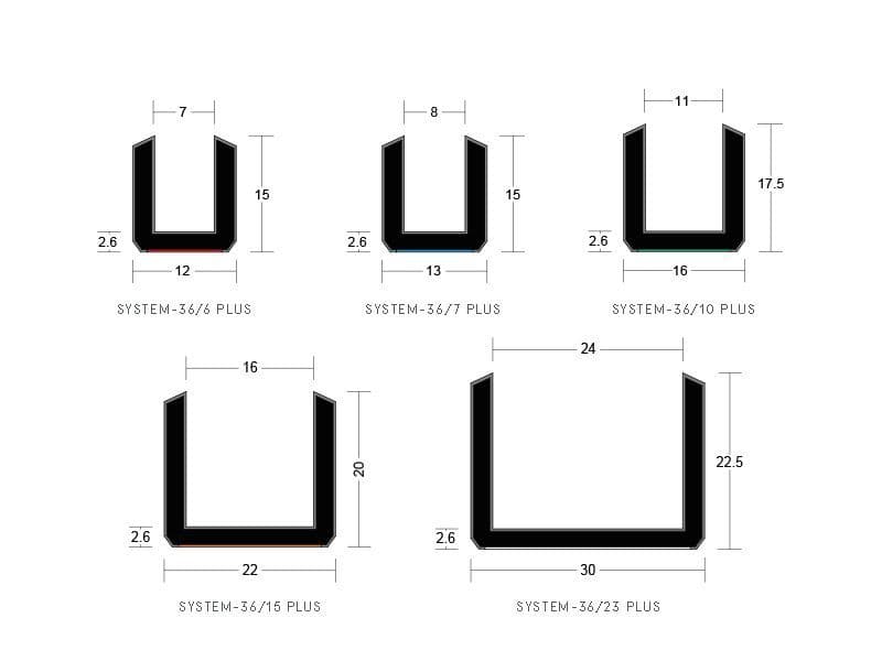 Lorient System-36/6 PLUS glazing seal