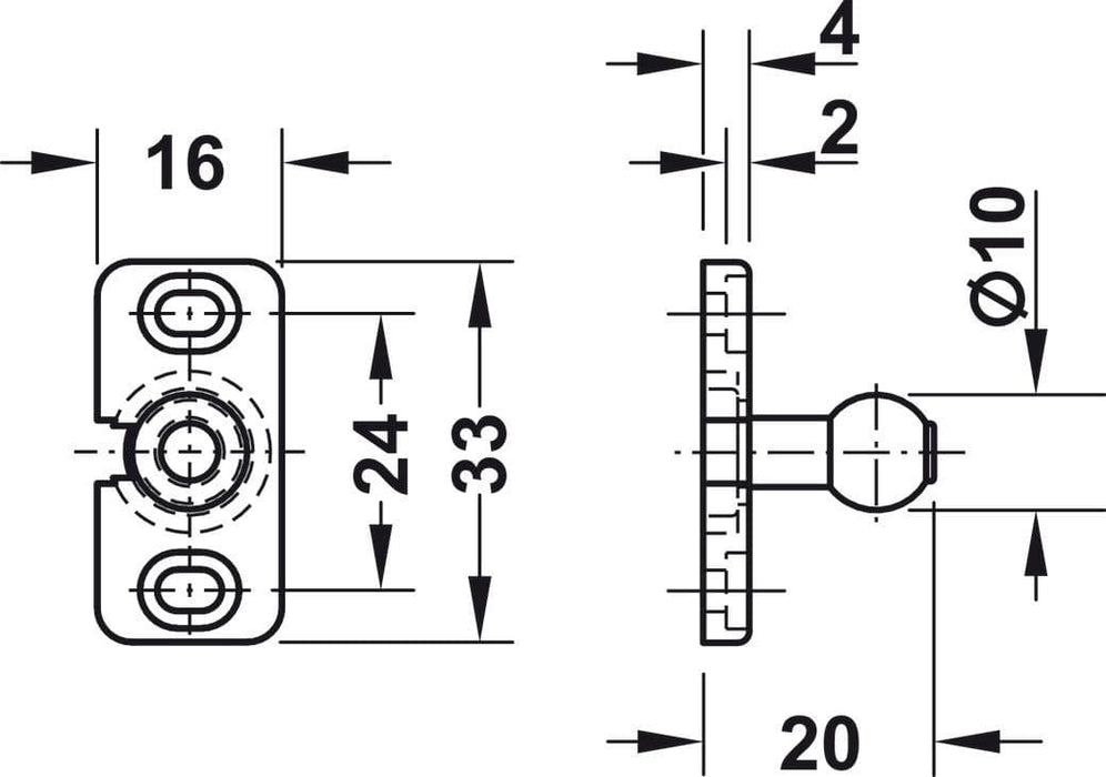 Non Magnetic Pressure Catch Large