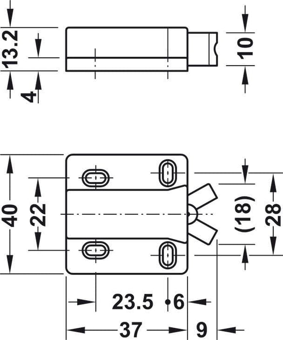 Non Magnetic Pressure Catch Small