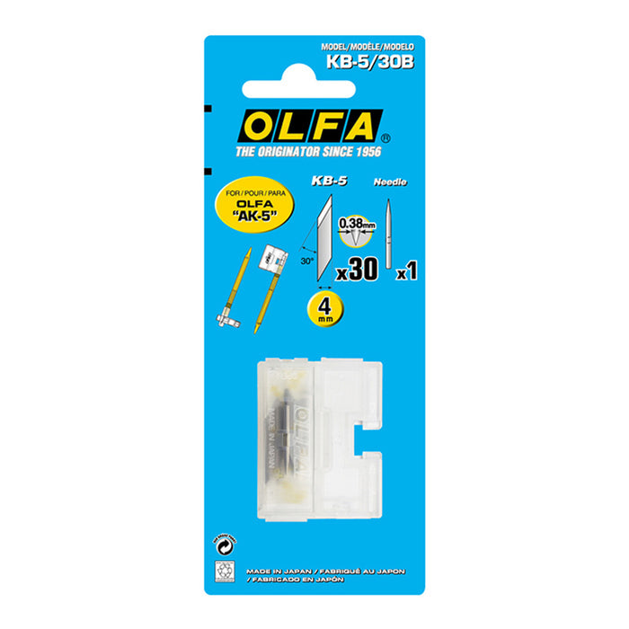 Olfa OLF/KB530B Precision Blade for AK-5 Art Knife - Pack of 30