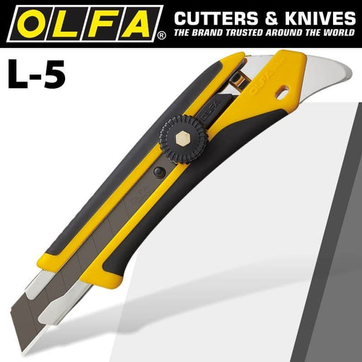 Olfa L-5 - Wheel Lock 18mm  Heavy Duty Cutter