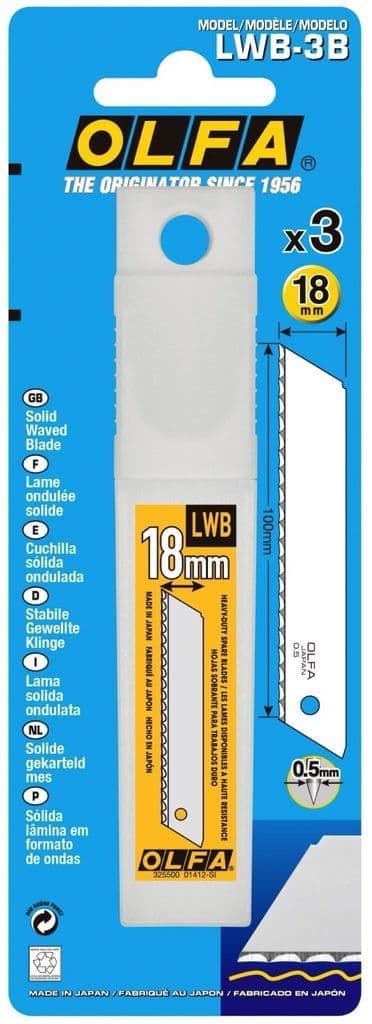 Olfa LWB-3B Solid Serrated-Edge Insulation Blade