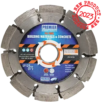 P6-TWC 125mm x 28.5mm x 22.2mm &#x28;5&#x22;&#x29; Triple Disc  Wall Chasing Diamond Blade