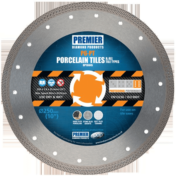 PDP P6-PT 115x1.4x10x22.2mm Porcelain Cutting Diamond Blade