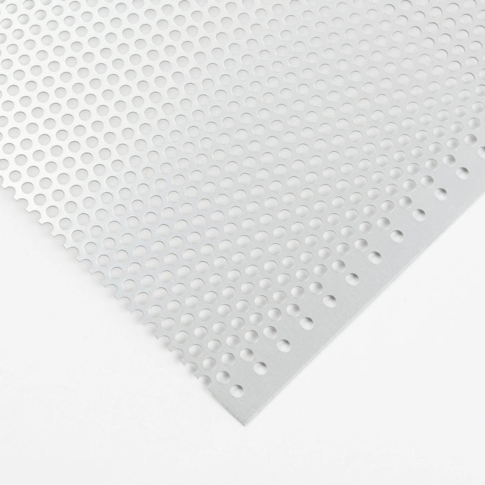 Aluminium Perforated Sheet Small Holes 500x250x1.6mm Silver Aluminium (Copy)