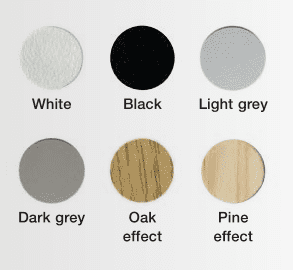 Plastic Self-Adhesive Cover Cap Ø 18mm (36pce)