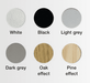 Plastic Self-Adhesive Cover Cap Ø 18mm (36pce)