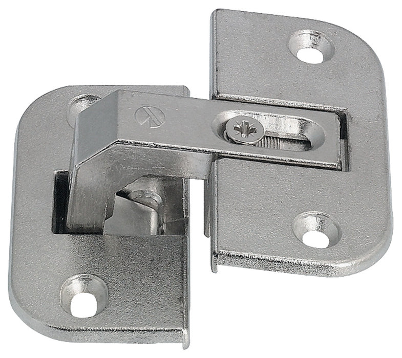 Hafele 343.90.710 Pie-Cut Corner Hinge, 78°, Zinc Die-Cast