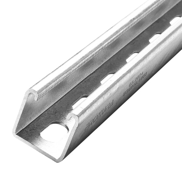 41x41x2.5mm Slotted Channel Pre-Galv 3000mm BS6946:1988