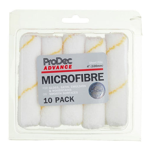 Prodec Advance Microfibre 100mm Mini Roller Sleeves  (10)